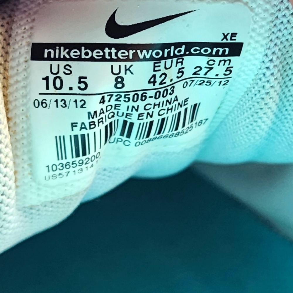 Nike Zoom Structure 15 Size 10.5 Blue Grey - Picture 6 of 6